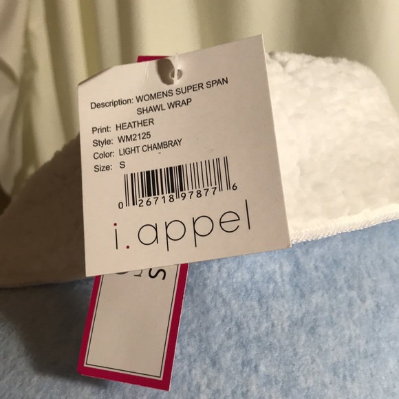 NWT POWDER BLUE ROBE SHAWL COLLAR TIE BELT. SMALL - Picture 5 of 8